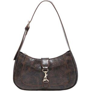Women’s Coffee Retro Vintage Hobo Bag | Elegant Underarm Purse & Shoulder Bag